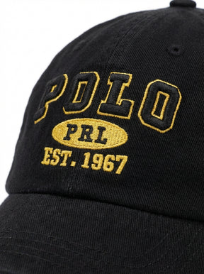 Boné Polo RL - Polo PRL Preto com Amarelo