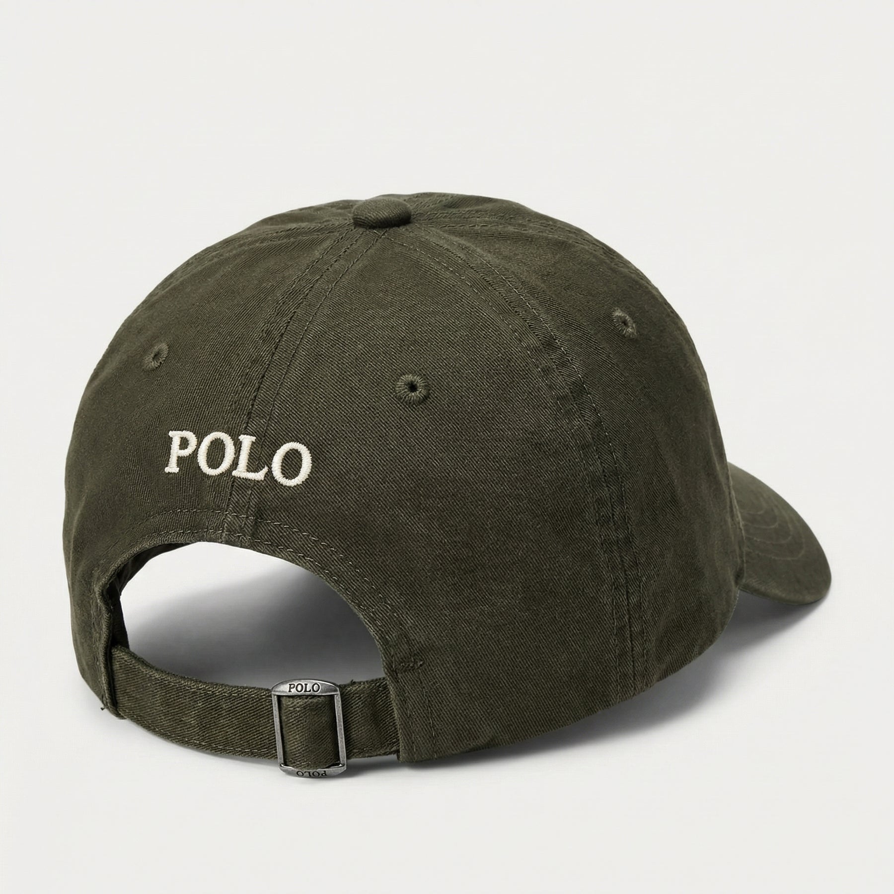 Boné Polo RL Classic - Verde Army Small Pony Creme