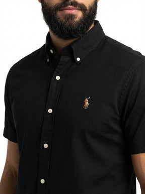 Camisa Social Manga Curta RL - Preta