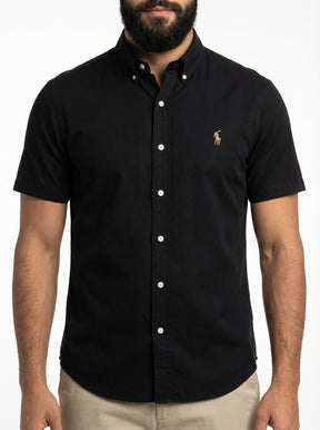 Camisa Social Manga Curta RL - Preta