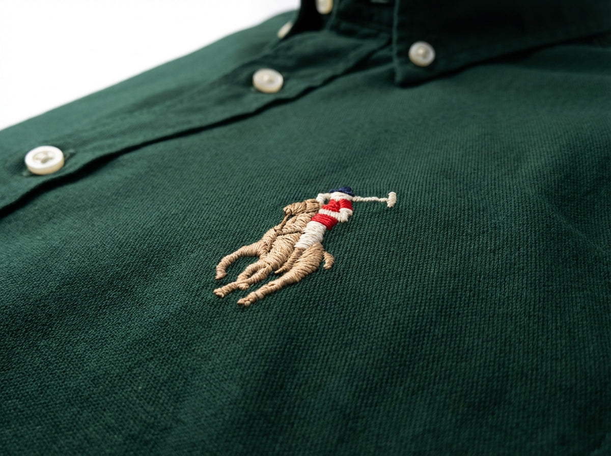 Camisa Social Manga Curta RL - Verde Floresta