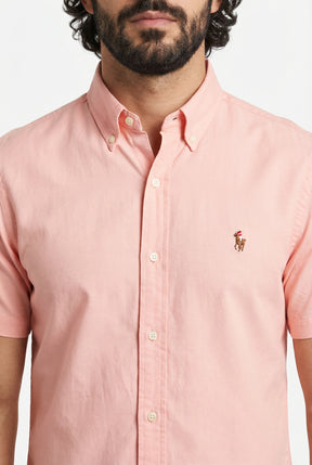 Camisa Social Manga Curta RL - Salmão