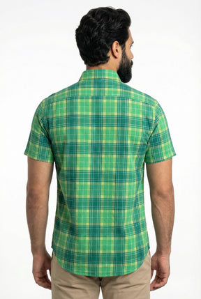 Camisa Manga Curta RL - Xadrez Clássico Verde