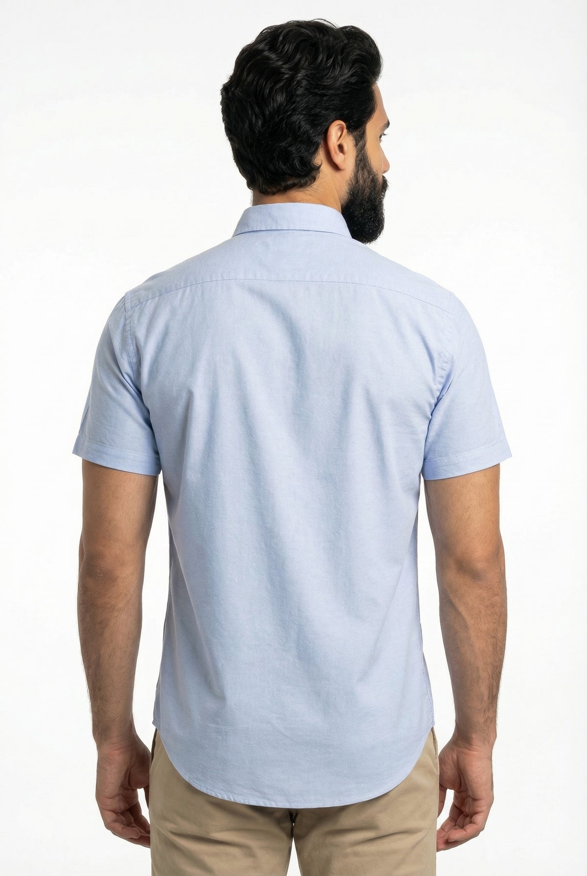 Camisa Social Manga Curta RL - Azul Claro