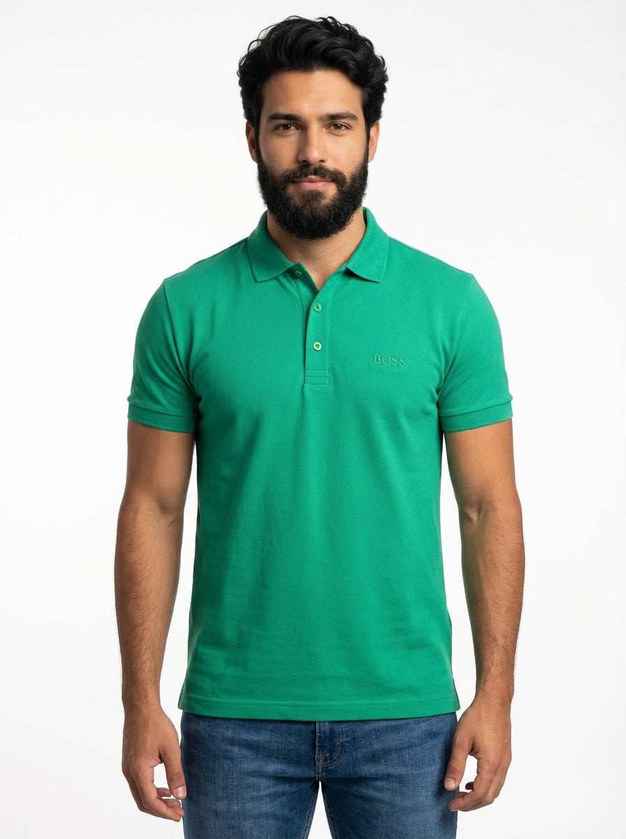 Camisa Gola Polo Boss | Boss Monochrome - Verde