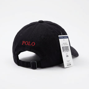 Boné Polo RL Classic - Preto Small Pony Vermelho
