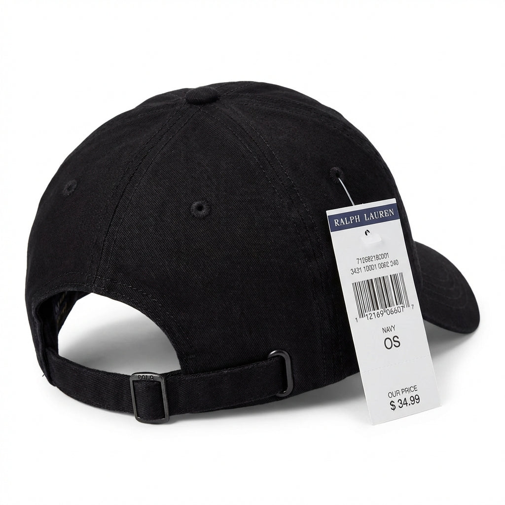 Boné Polo RL - Polo PRL Preto com Amarelo