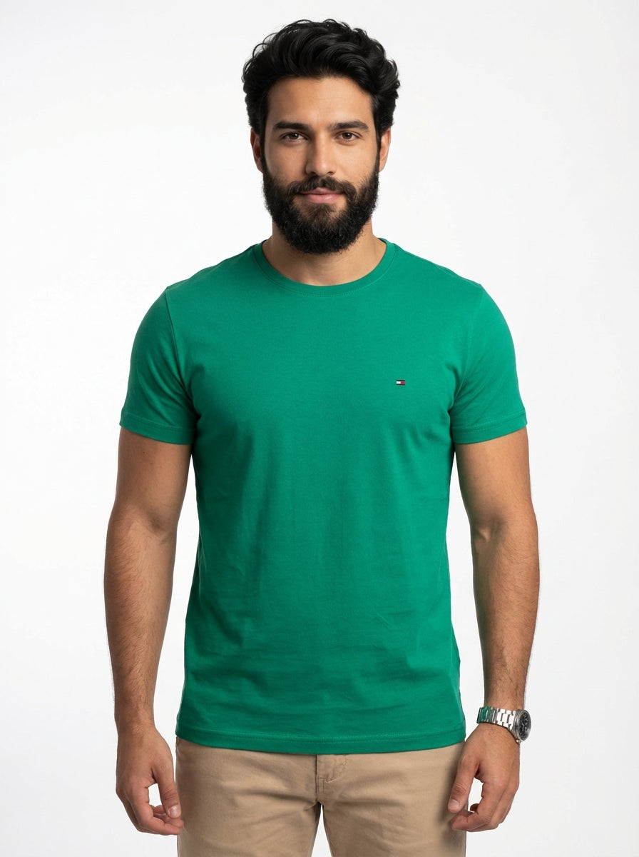 Camiseta TH Masculina Classic Nape - Verde Bandeira