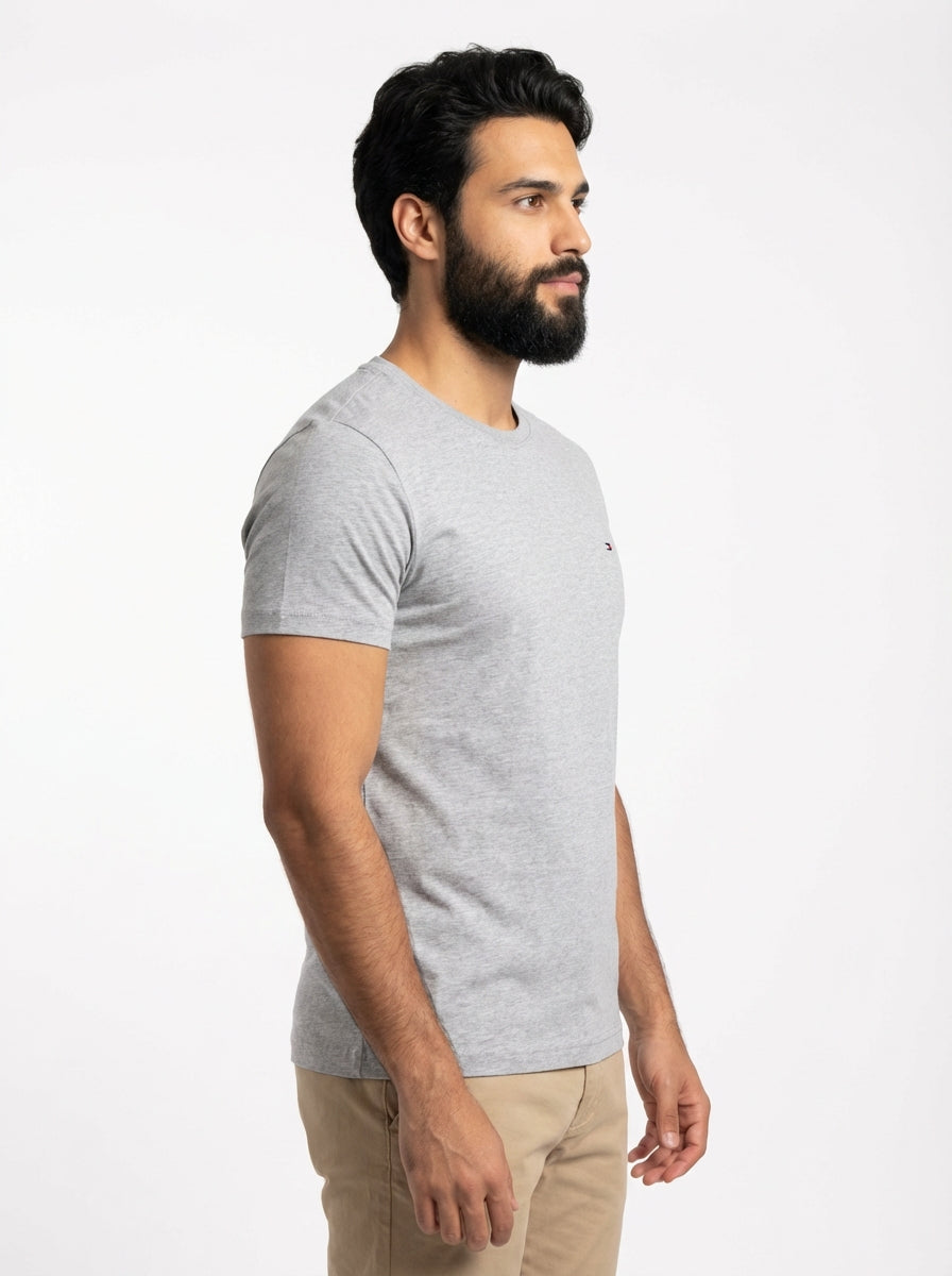 Camiseta TH Masculina Classic Nape - Cinza