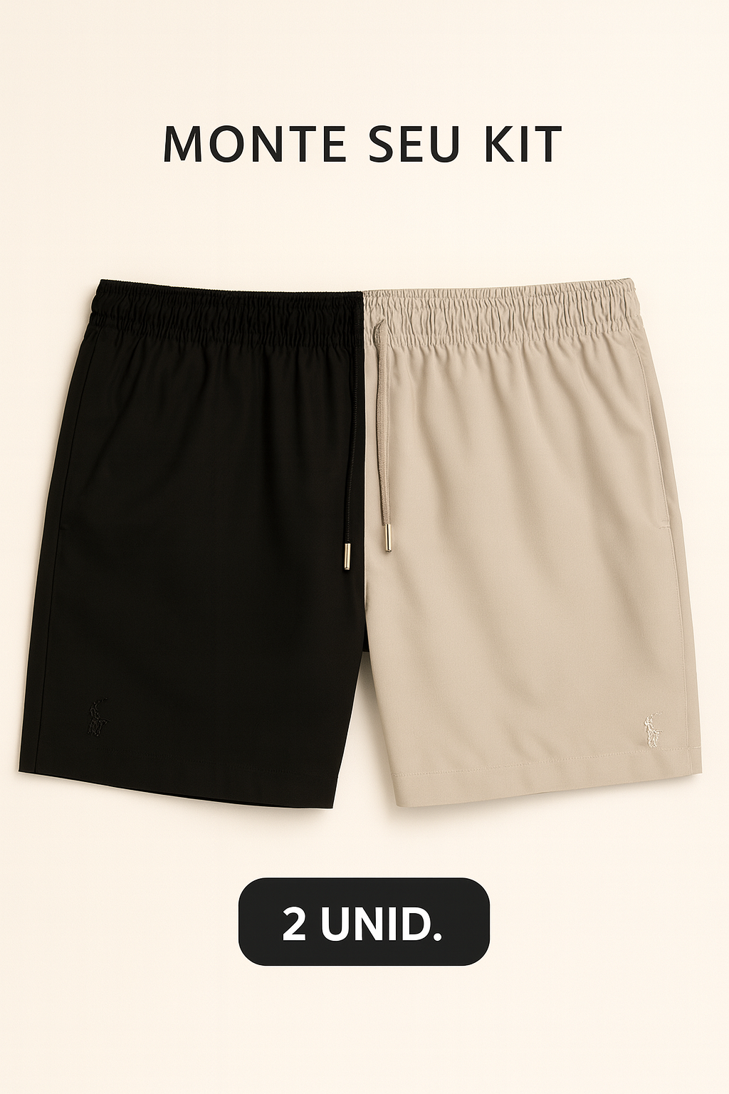 Combo 02 Shorts Beach Praia RL Hidden Wave
