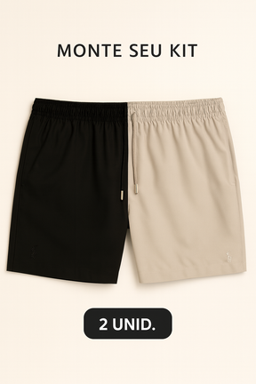 Combo 02 Shorts Beach Praia RL Hidden Wave