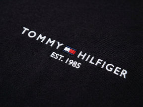 Camiseta TH Side Logo Flag Est. 1985 - Preta