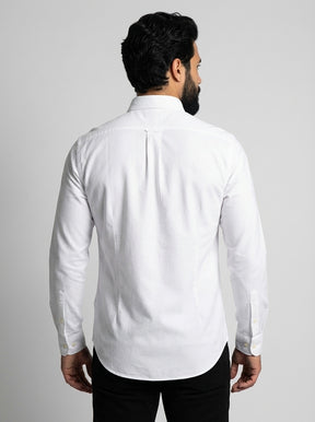Camisa Social Lisa RL Manga Longa - Branca