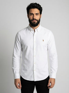 Camisa Social Lisa RL Manga Longa - Branca