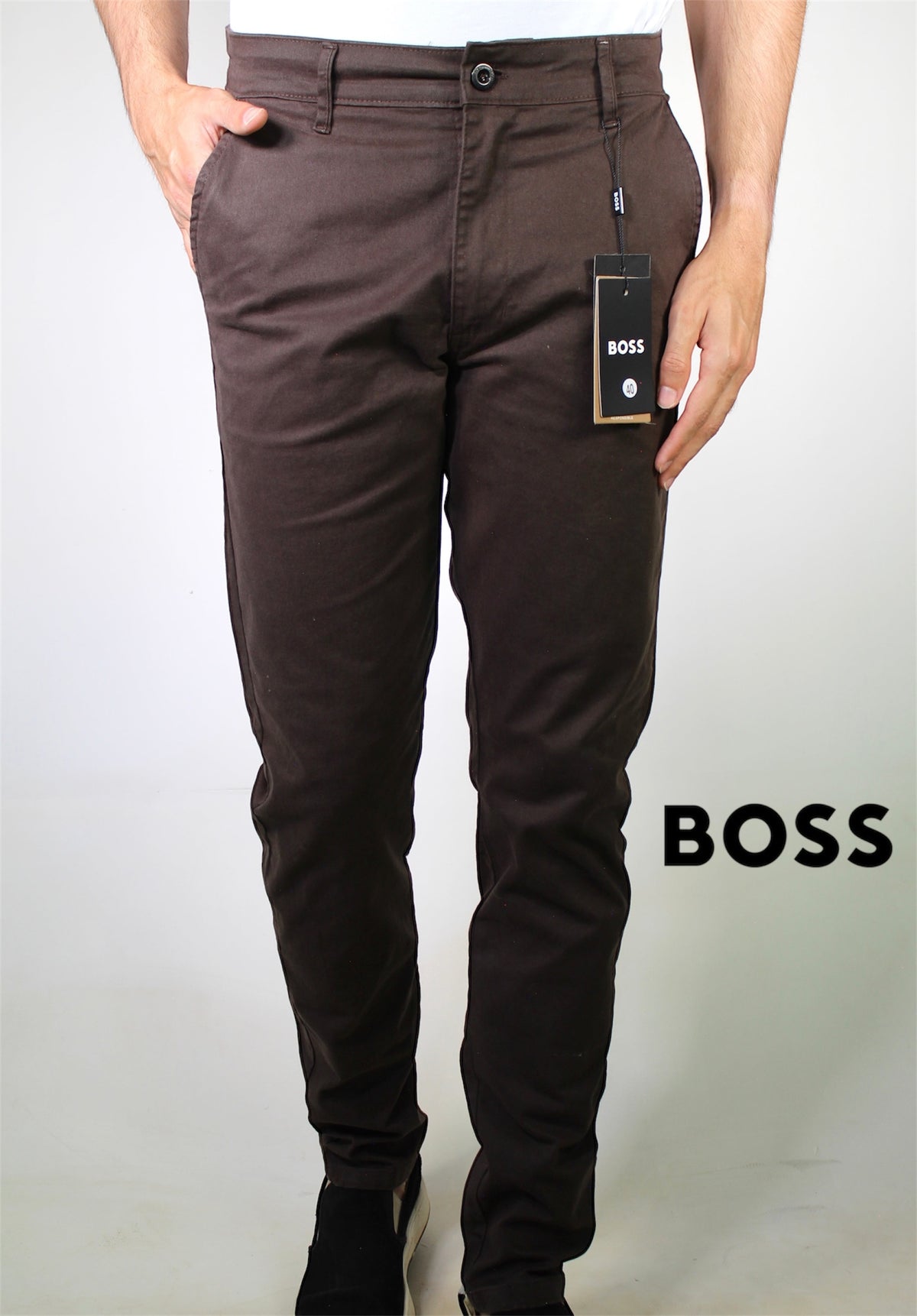 Calça Sarja Boss - Marrom