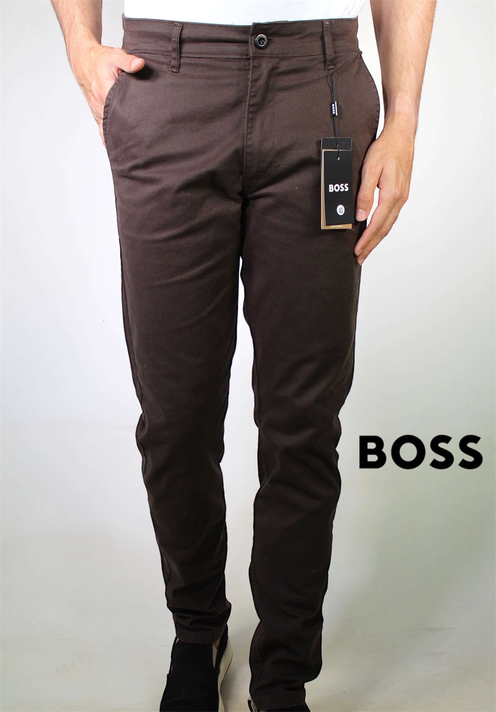 Calça Sarja Boss - Marrom