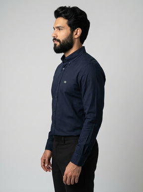 Camisa Social LCT Signature Manga Longa - Azul Marinho