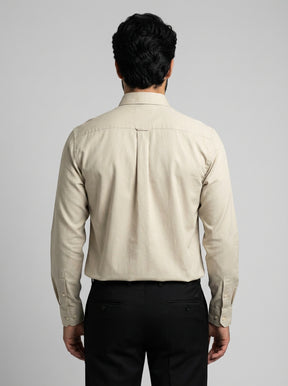 Camisa Social LCT Signature Manga Longa - Areia