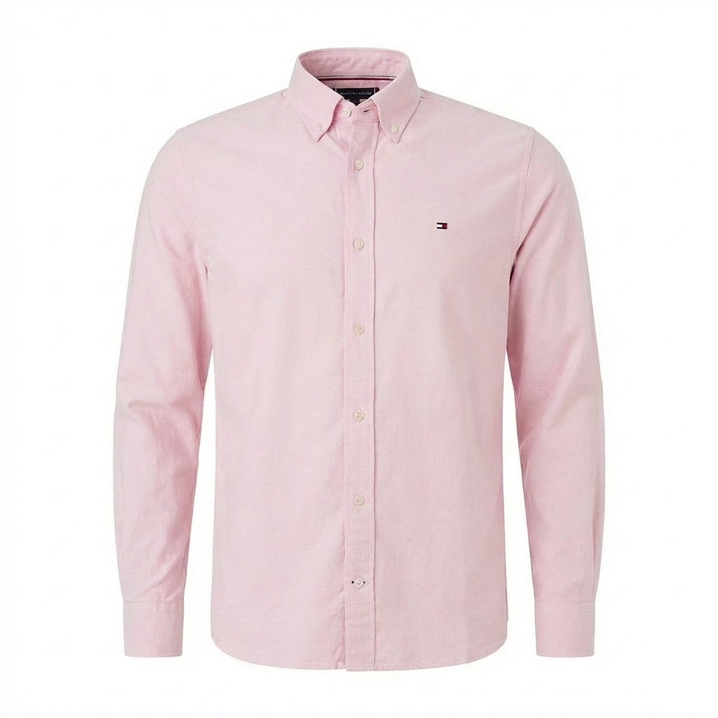 Camisa Social Lisa Manga Longa TH Classic  - Rosa