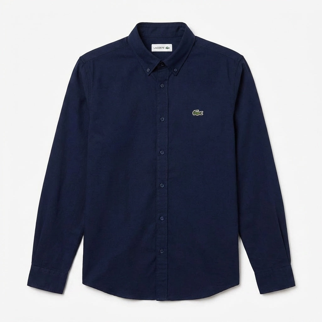 Camisa Social LCT Signature Manga Longa - Azul Marinho