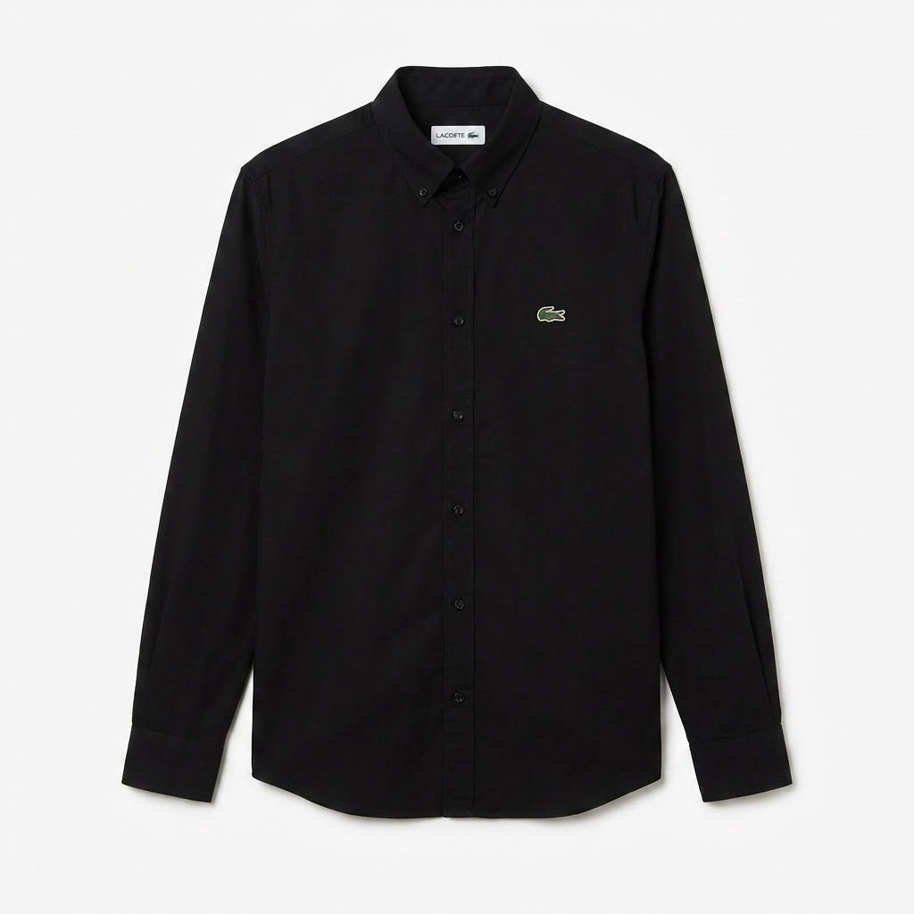 Camisa Social LCT Signature Manga Longa - Preta