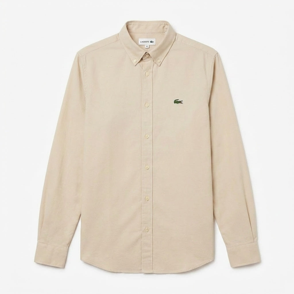 Camisa Social LCT Signature Manga Longa - Areia