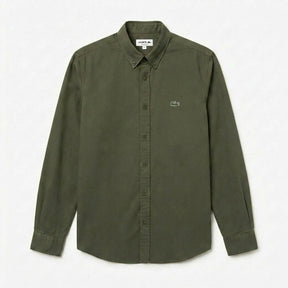 Camisa Social LCT Signature Manga Longa - Verde Army