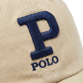 Boné Polo RL P Letter - Creme