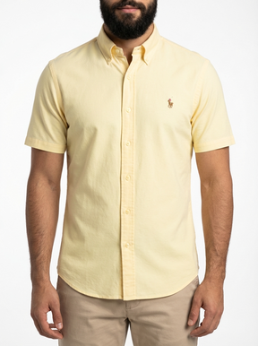 Camisa Social Manga Curta RL - Amarela