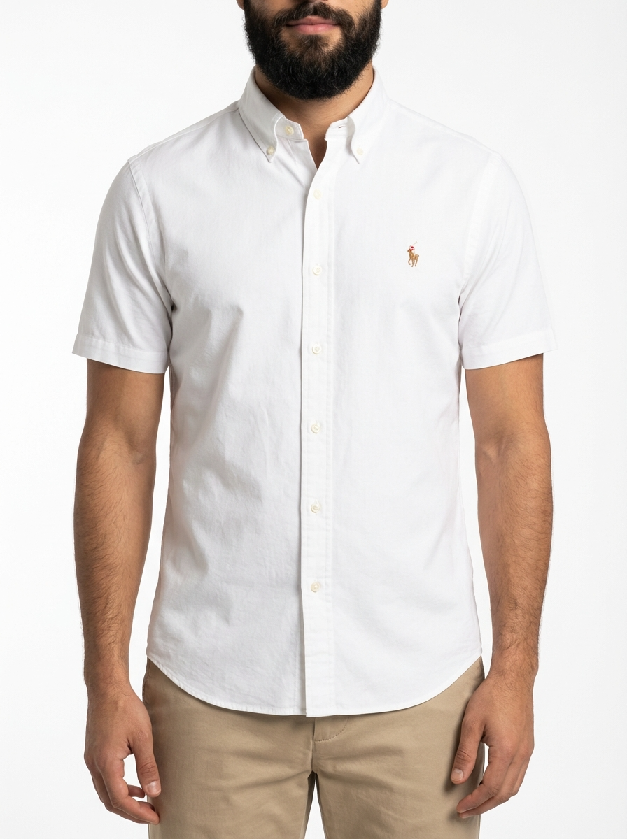 Camisa Social Manga Curta RL- Branca