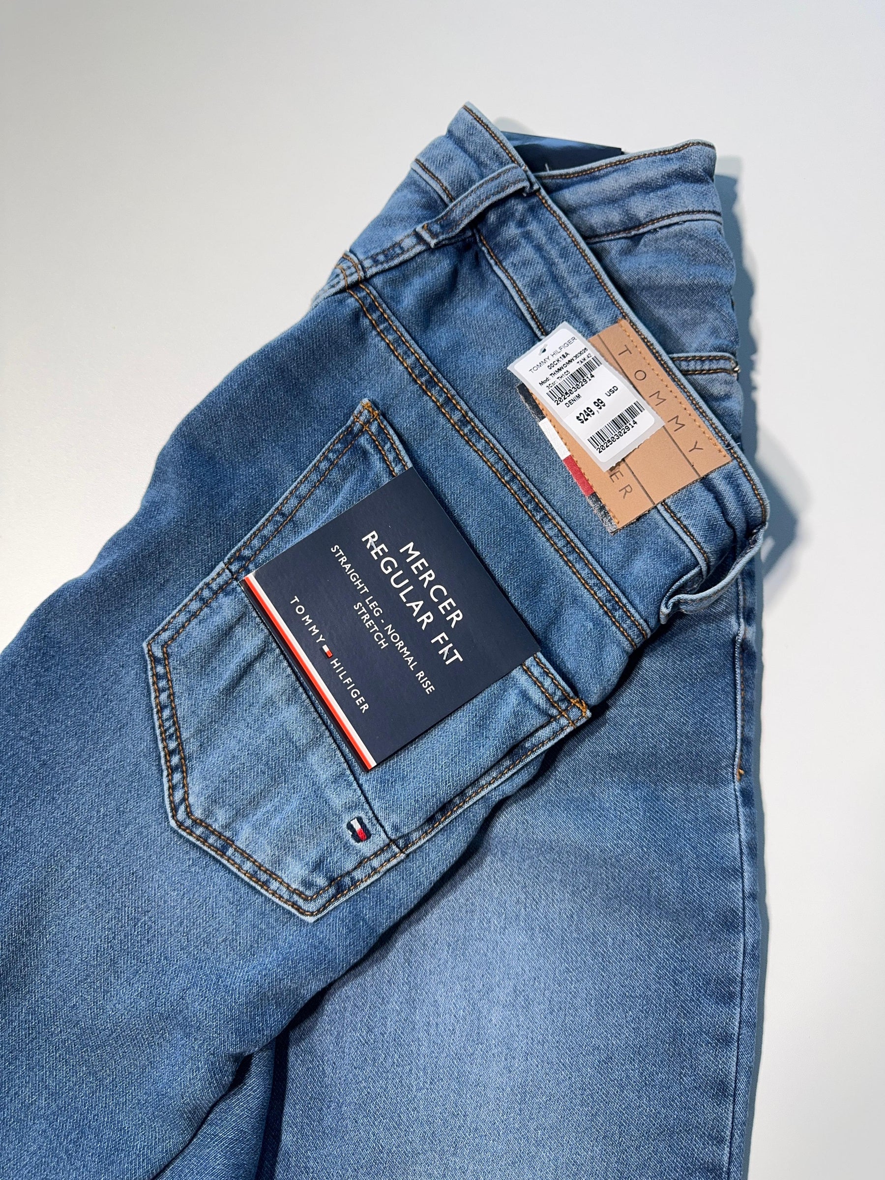 Calça Jeans TH Mercer - Regular Fit Light Denim Pesponto