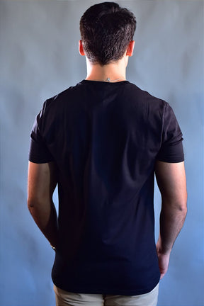 Camiseta  A|X  Logo Round Division - Preta