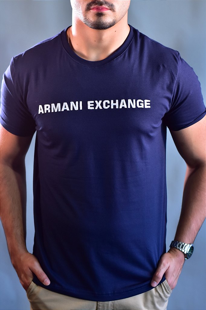 Camiseta  AX  - Azul Marinho