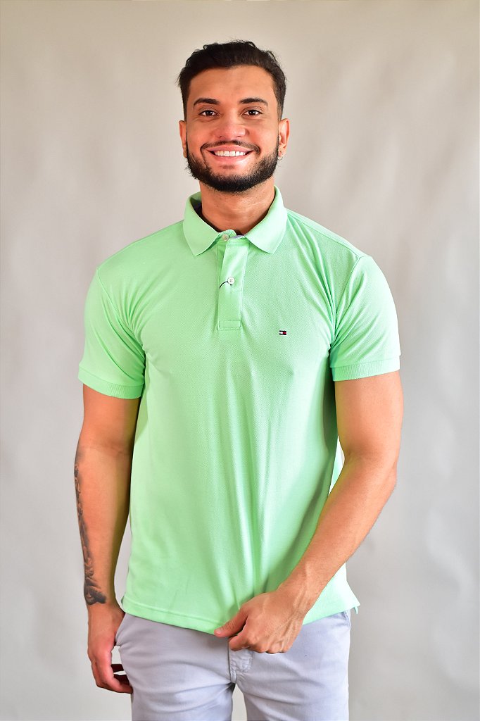 Camisa Gola Polo TH Masculina Coupe Sur Ivy - Verde Limão
