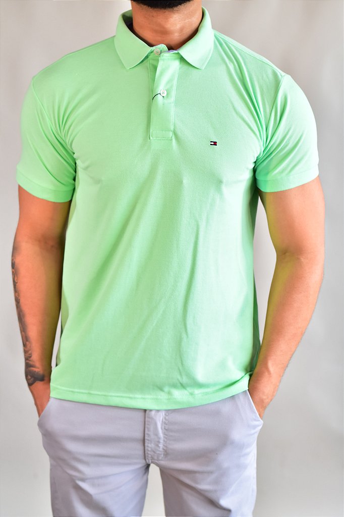 Camisa Gola Polo TH Masculina Coupe Sur Ivy - Verde Limão