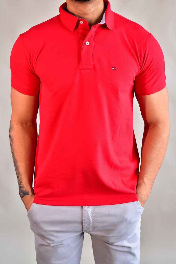 Camisa Gola Polo TH Masculina Coupe Sur Ivy - Vermelha