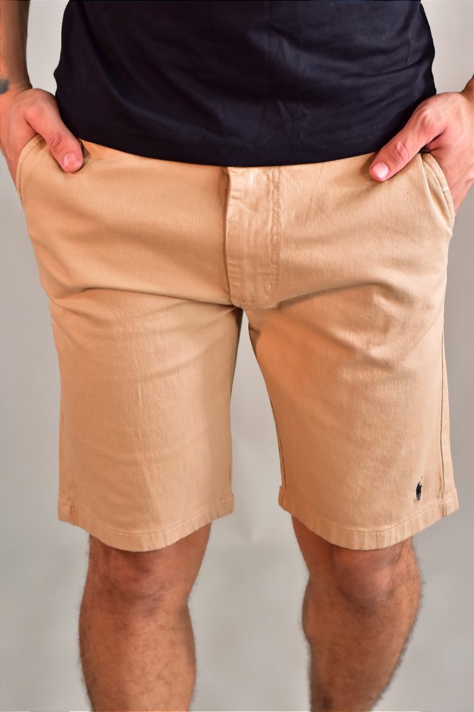 Bermuda Masculina Sarja RL - Cáqui
