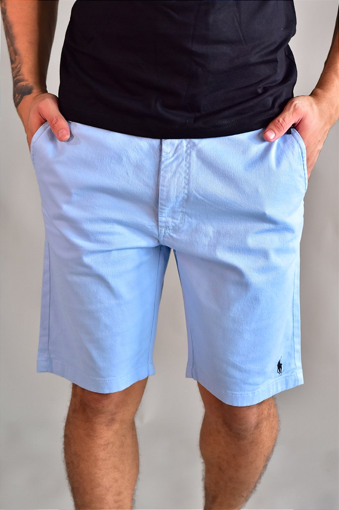 Bermuda Masculina Sarja RL - Azul Bebê