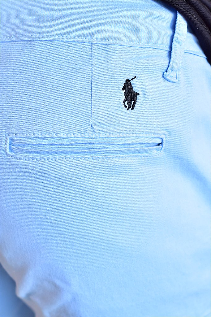 Bermuda Masculina Sarja RL - Azul Bebê