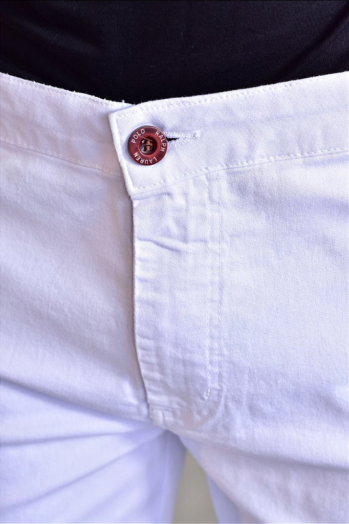 Bermuda Masculina Sarja RL - Branca