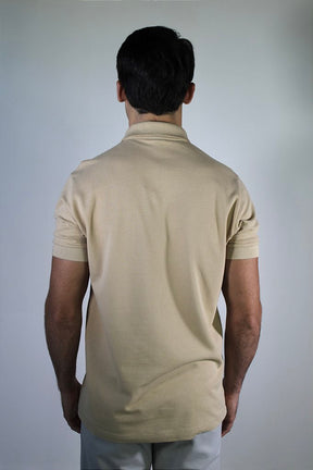 Camisa Gola Polo Boss Front Zipper - Cáqui