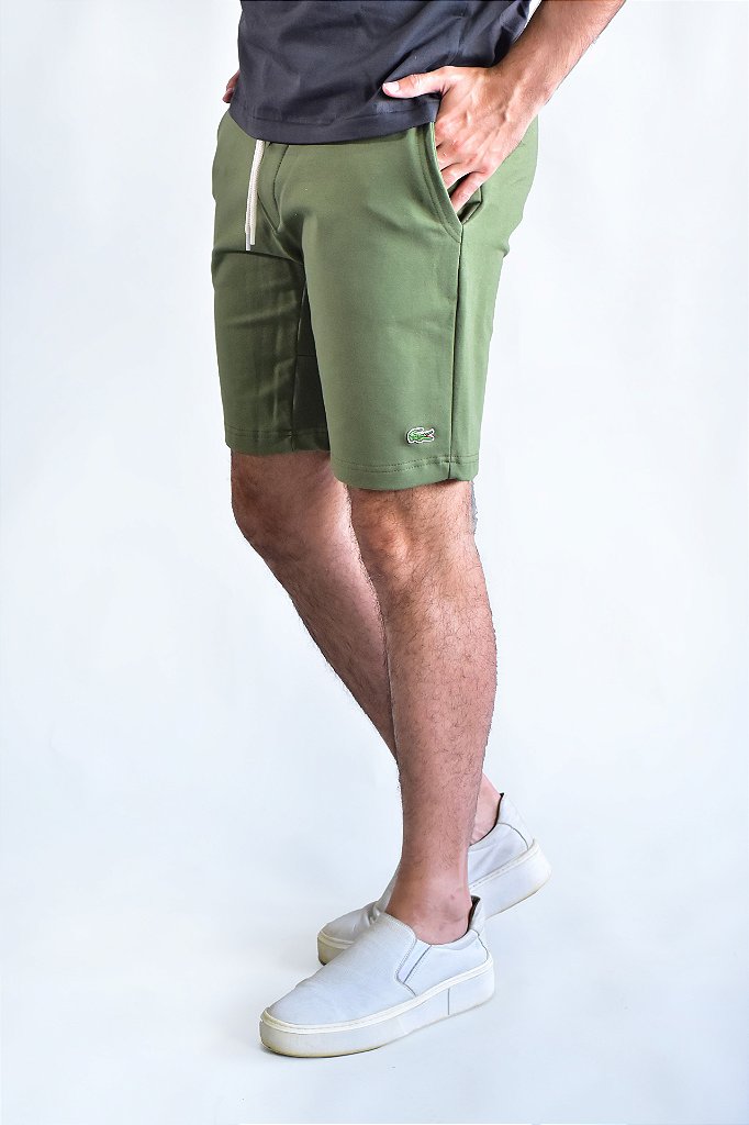 Bermuda Moletom LCT Cordão - Verde Musgo