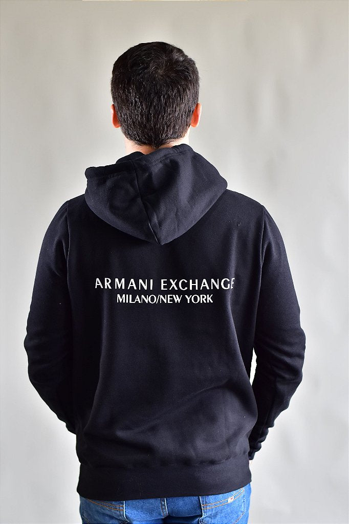 Moletom  AX  Milano/New York - Preto