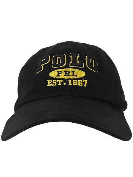 Boné Polo RL - Polo PRL Preto com Amarelo