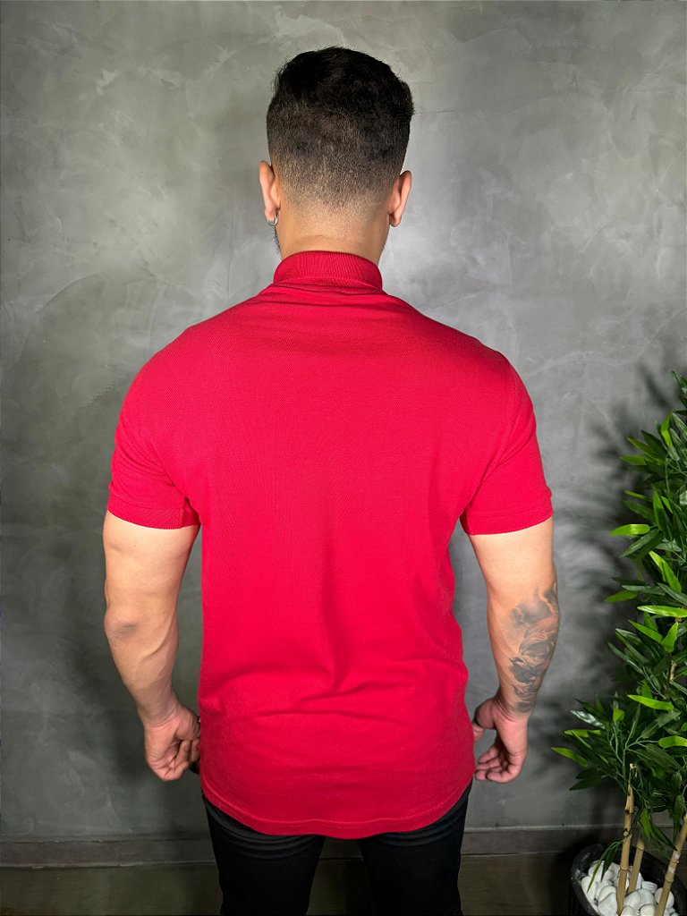 Camisa Gola Polo Boss Classic - Vermelha