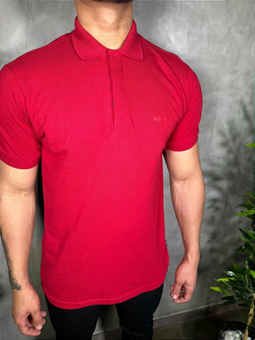 Camisa Gola Polo Boss Classic - Vermelha