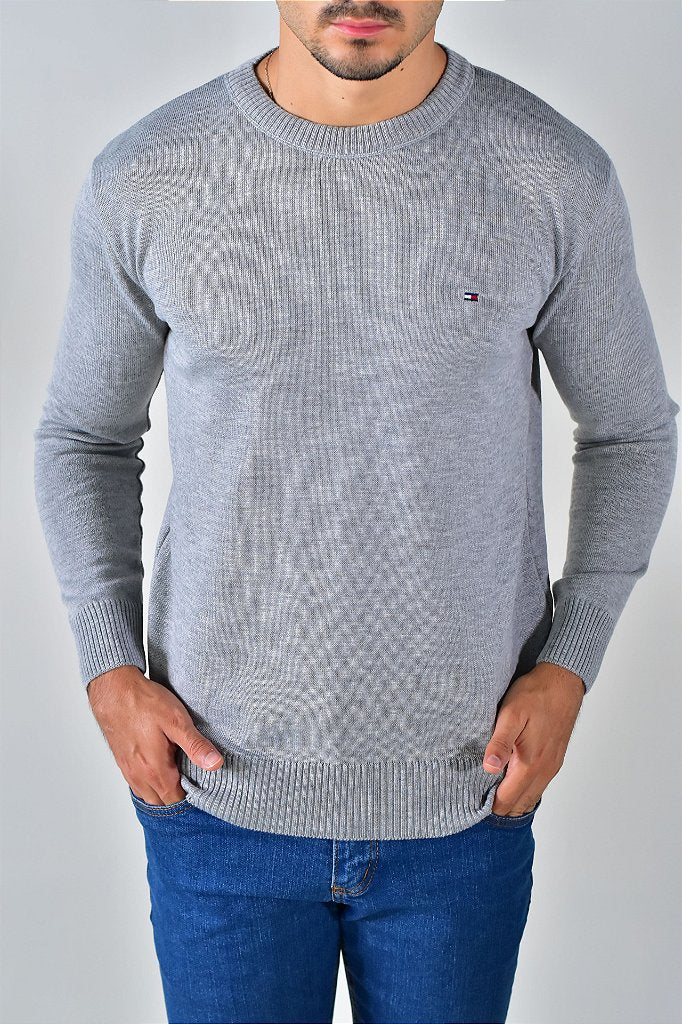 Suéter Masculino TH - Cinza