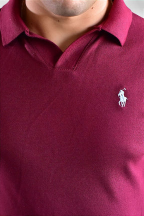 Gola Polo Masculina RL V-Neck - Bordô