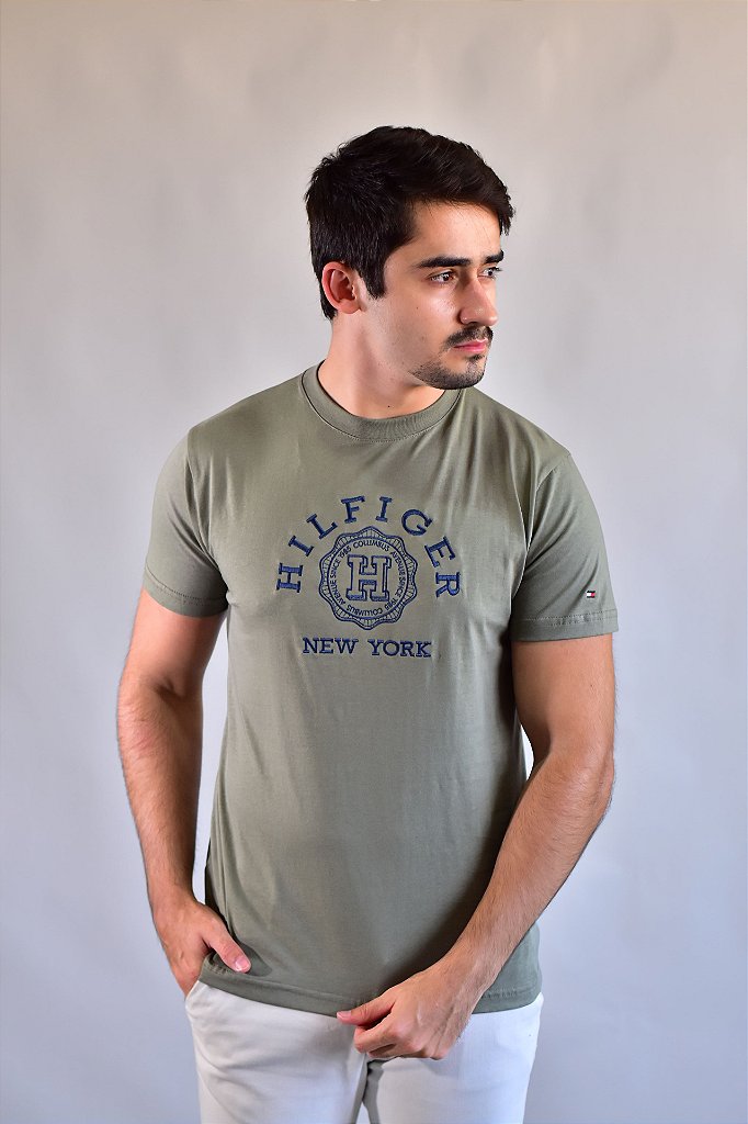 Camiseta Hilfiger New York - Verde Oliva