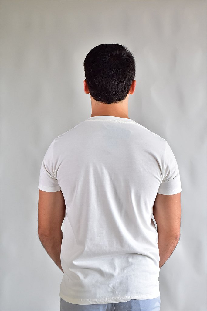Camiseta Masculina A|X Basic - Off White